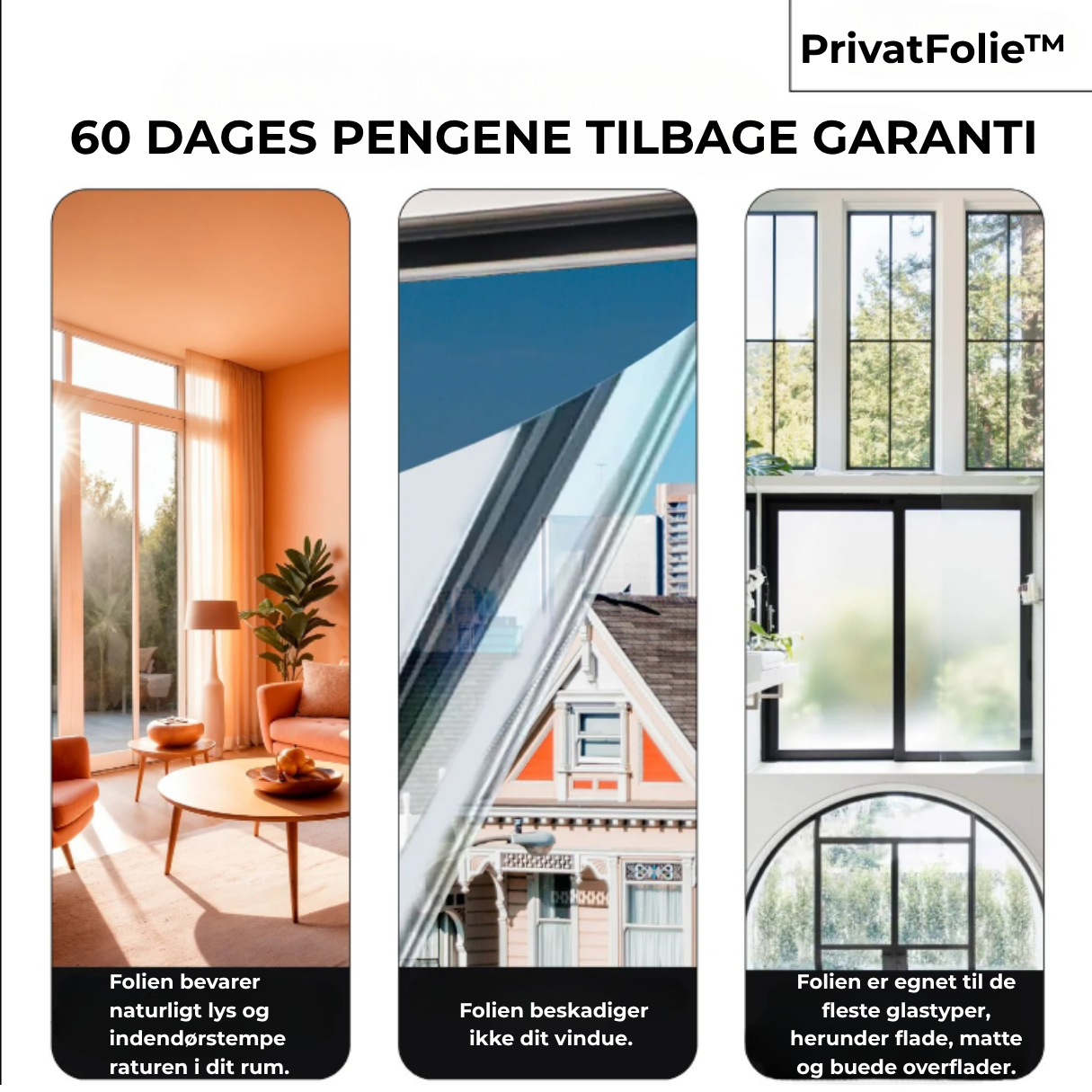 PrivatFolie - UV-beskyttende privatlivsfilm!